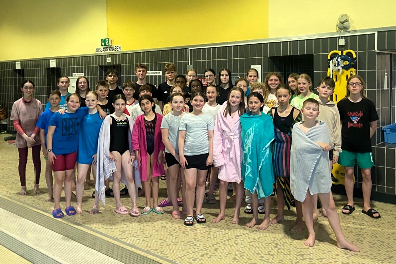 BBG-Team bei den Stadtmeisterschaften im Schwimmen
